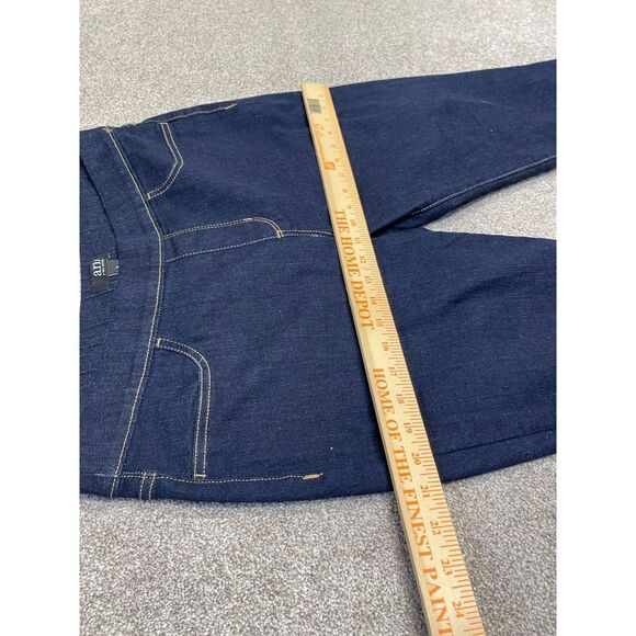 a.n.a a new approach womens pull on jeans sz Large dark wash stretch denim - Picture 9 of 12